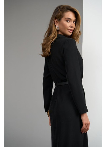 Черное повседневный стильное лаконичное платье-поло (3077) Triko Bakh