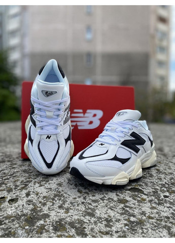 Чорні Осінні кросівки чоловічі new balance 9060 white black u9060aab нью беланс 9060 No Brand