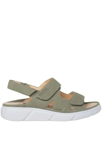 ортопедические сандалии halina, оливковый/нубук (арт.7-20 0458 5400), (австрия) ( ) Ganter