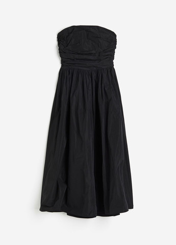 Черное кэжуал платье макси H&M однотонное