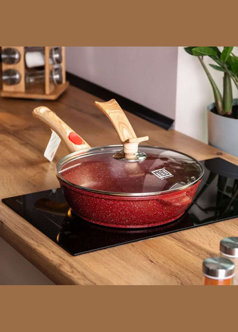 Сковорода универсальная алюминиевая 26 см со съемной ручкой, MGC (324070408)