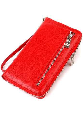 Клатч Женский из натуральной кожи 21921 Красный Canpellini (302007828)