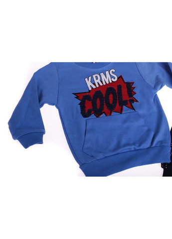 Синій демісезонний костюм з довгим рукавом для хлопчика трикотажний cool синій 92 см (30425) BABYKROHA