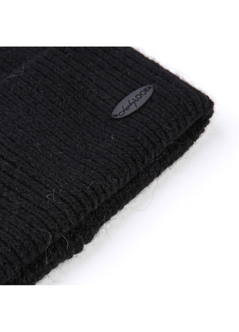 Шапка бини женская шерсть черная НАЛА LuckyLOOK 863-989 (350197205)