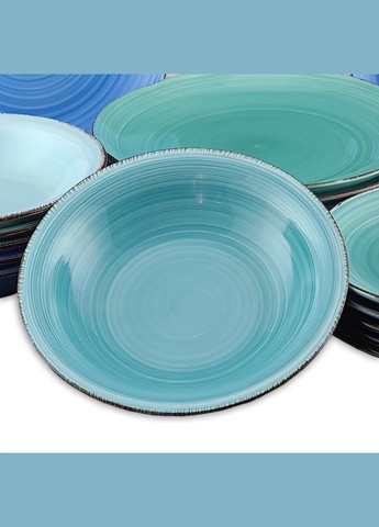 Набір посуду 18 предметів блакитний 1065 No Brand (272149555)
