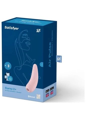 Вибратор с вакуумной стимуляцией Curvy 2+ Pink (SO3782) [95851] Satisfyer (400979775)