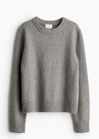Серый демисезонный свитер H&M