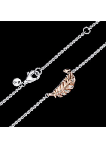 Серебряное ожерелье Пандора "Выгнутое перышко" Kabluchka (355462811)