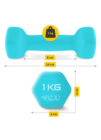 Набор гантелей виниловых Classic 7 кг со стойкой () 4FIZJO P-5905973403221 (342758149)