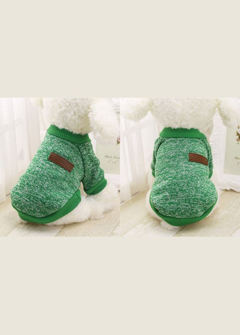 Кофта рябая для собак и кошек Green зеленая Ecotoys (276530745)