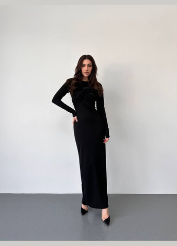 Чорна святковий, коктейльна, ділова, повсякденний, вечірня жіноча сукня FINO Mode