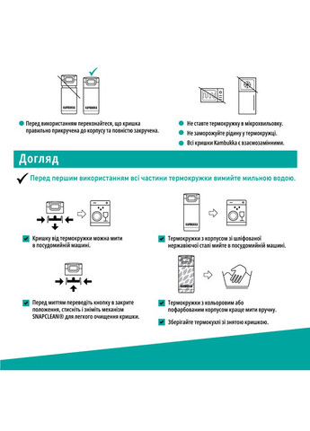 Термокухоль Etna сталева 500 мл (11-01006) Kambukka (323132292)