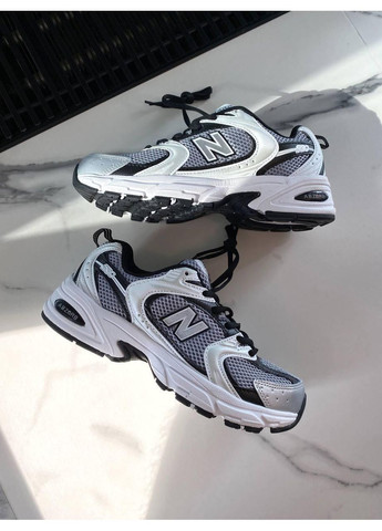 КРОССОВКИ ЖЕНСКИЕ NEW BALANCE 530 WHITE BLACK PREMIUM НЬЮ БЕЛАНС 530 No Brand чёрные демисезоны (367171691)