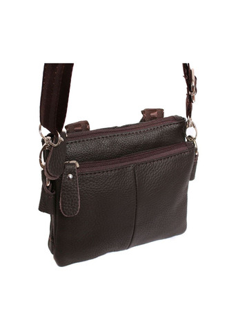 Мужская кожаная сумка 300144 коричневая No Brand (370848506)