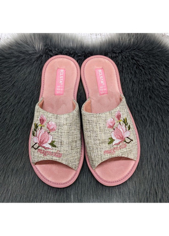 Пудровые тапочки домашние Белста