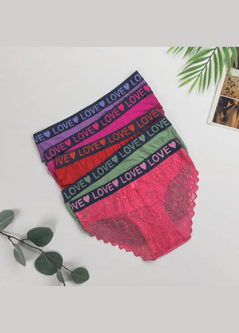 Труси жіночі сліпи з мереживом позаду 5 шт Nicoletta (304841301)