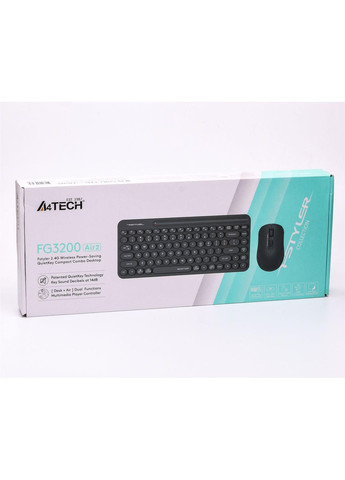 Комплект (клавіатура, миша) бездротовий FG3200 Air2 Grey A4Tech (366038756)