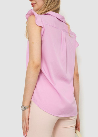 Сиреневая блуза однотонная, цвет черный, Calliope