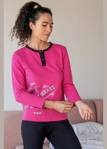 Темно-рожева всесезон піжама жіноча hc (h001-8240-023-33) No Brand