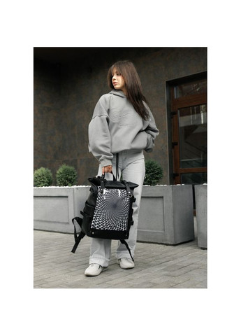 Жіночий рюкзак RollTop Hacking принт Illusion Sambag (329692822)