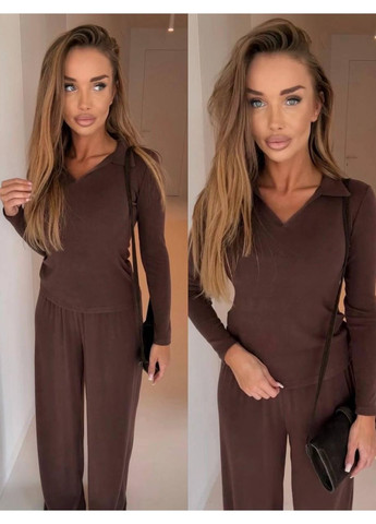 Костюм жіночій двійка з ангори теплий на зиму стильний вільного крою JUGO Hype brand 0150 (366571158)