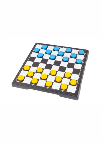Шашки и шахмати 2 в 1 "Патриот" желто-голубые ТехноК (292142468)