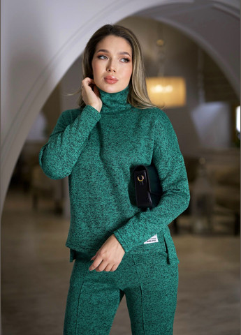 Модний стильний жіночій прогулянковий костюм з трикотажу з начесом INNOE Костюм (314458185)