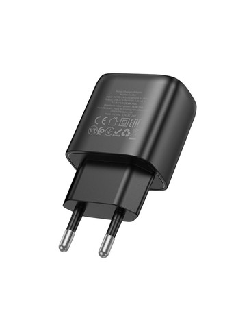 Мережевий зарядний пристрій C140A Smart single port QC3.0 charger(EU) Black Hoco (369457776)