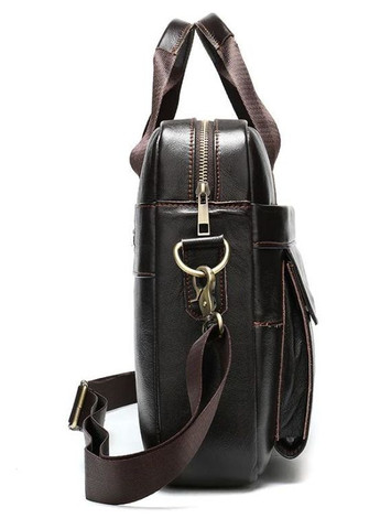 Сумка чоловіча шкіряна через плече під ноутбук 14750 Коричнева Vintage (302008898)