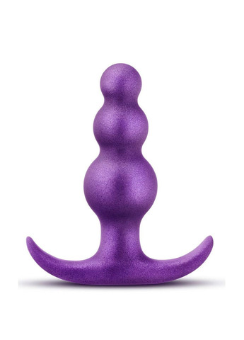 Анальна пробка рельєфна зі стопером Anal Adventures Matrix фіолетова Blush (361670178)