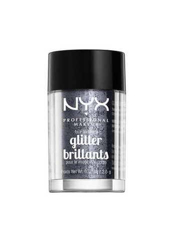 Гліттер для обличчя та тіла Face & Body Glitter (різні відтінки) Gunmetal Deep gray (GLI12) NYX Professional Makeup (279364175)