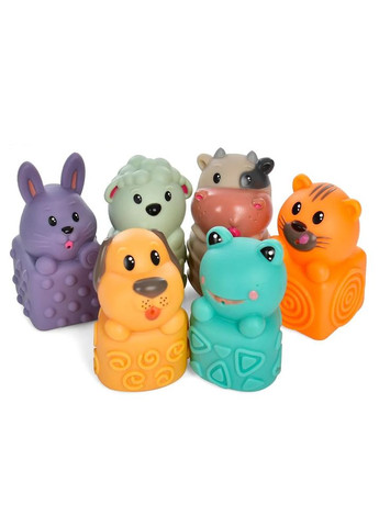 Іграшковий набір для купання 1029 Тваринки бризкалки 6 шт Bath Toys (328262643)