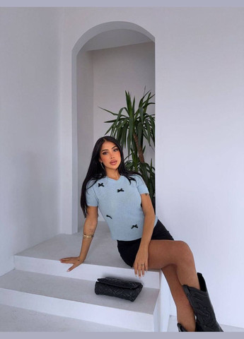 Жіноча футболка з бантиками Україна - (330260392)