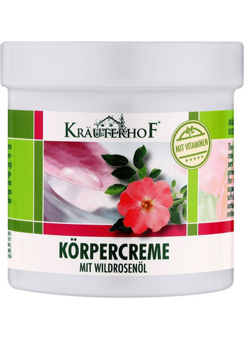 Крем для тіла з маслом дикої троянди Body Cream 250ml (280379-31339164) Krauterhof (368667713)