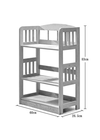 Стеллаж кухонный из дерева Чалис 3 сепия (СТА-311408) No Brand (327859976)