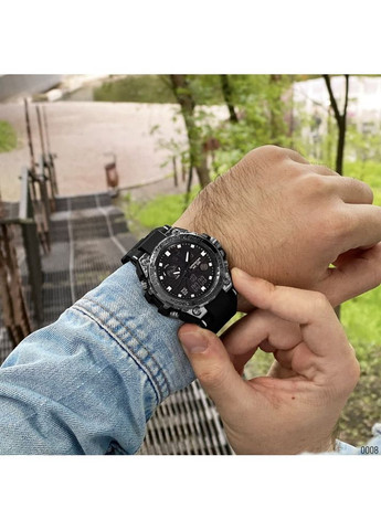 Годинники 739 Black-Silver чоловічі спортивні кварцові з функціями будильника та підсвічування ProDobro (367267589)