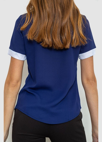Тёмно-синяя блуза нарядная Ager 186RA103