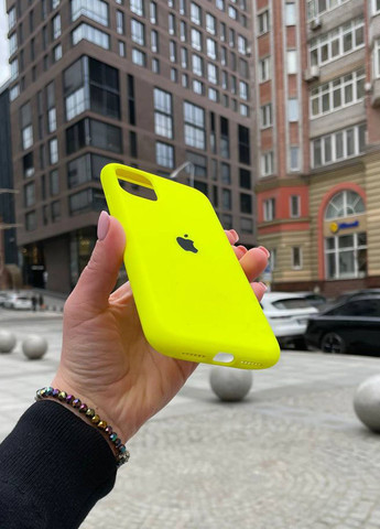 Чехол для iPhone 11 желтый Party Yellow Silicone Case силикон кейс No Brand (289754212)