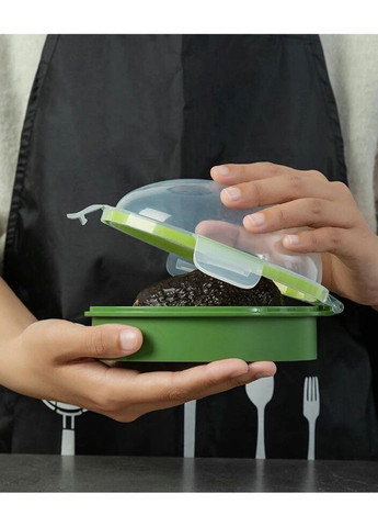 Контейнер для авокадо 14978 8х11х15.3 см зелений No Brand (335585674)