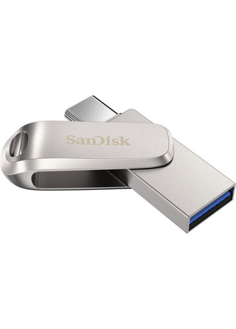 USB флеш накопичувач 1TB Ultra Dual Luxe Silver USB 3.2/Type-C (SDDDC4-1T00-G46) SanDisk (338618659)
