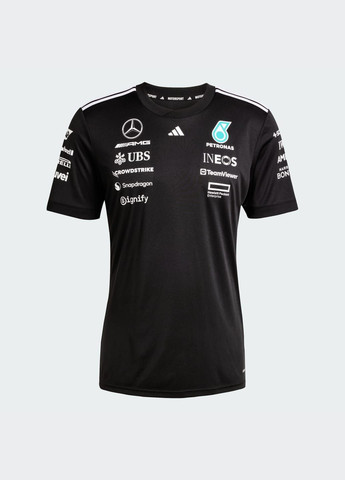 Джерсі Mercedes - AMG Petronas Formula One Team Driver adidas логотип чорний спортивні