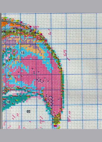 Набір для вишивання за нанесеною на канву схемою "Bald eagle (1)". AIDA 14CT printed 48*60 см Joy Sunday (313612968)
