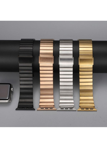 Ремешок браслет Stainless Metal 21 мм для Apple Watch 44/45/46/49 mm Smart RSL1403 ремешок металлический Золотой Rose Gold No Brand (363976341)
