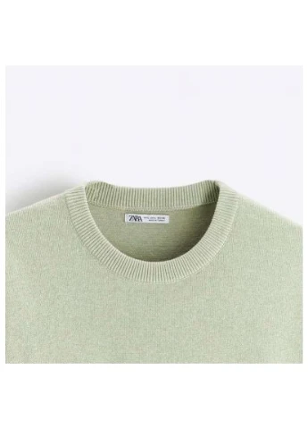 Комбінований демісезонний светр 1775 410 green Zara