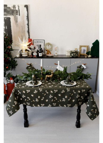 Скатертина 136х180 см Шапочки на зеленому Прованс (366969962)