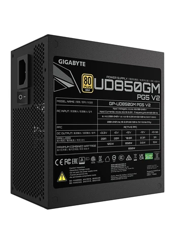 Блок питания UD850GM PG5 V2 850W Black (GP-UD850GM PG5 V2) [148444] Gigabyte (400891960)