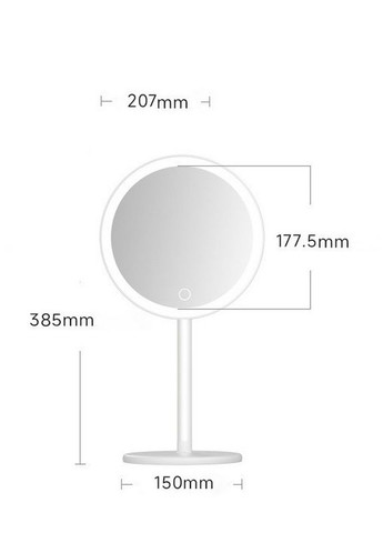 Дзеркало для макіяжу Xiaomi Daylight Mirror White DM005 DOCO (341324809)