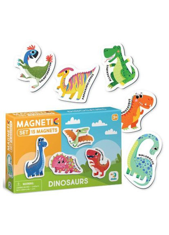 Пазл Набор магнитов Динозаврики (200257) Dodo Набір магнітів Динозаврики (366735505)
