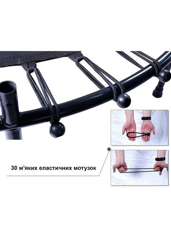 Батут детский комнатный 140 см с сеткой синий Atleto (323637550)