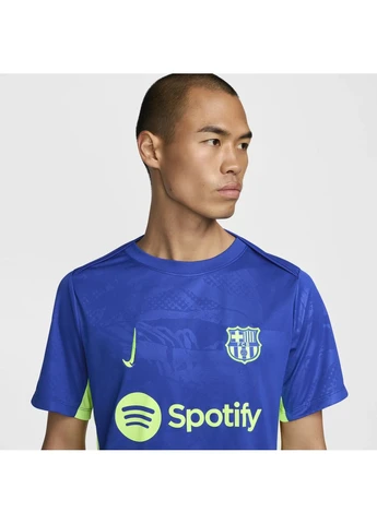 Синяя футболка barcelona pre-match blue fq2544-418 Nike